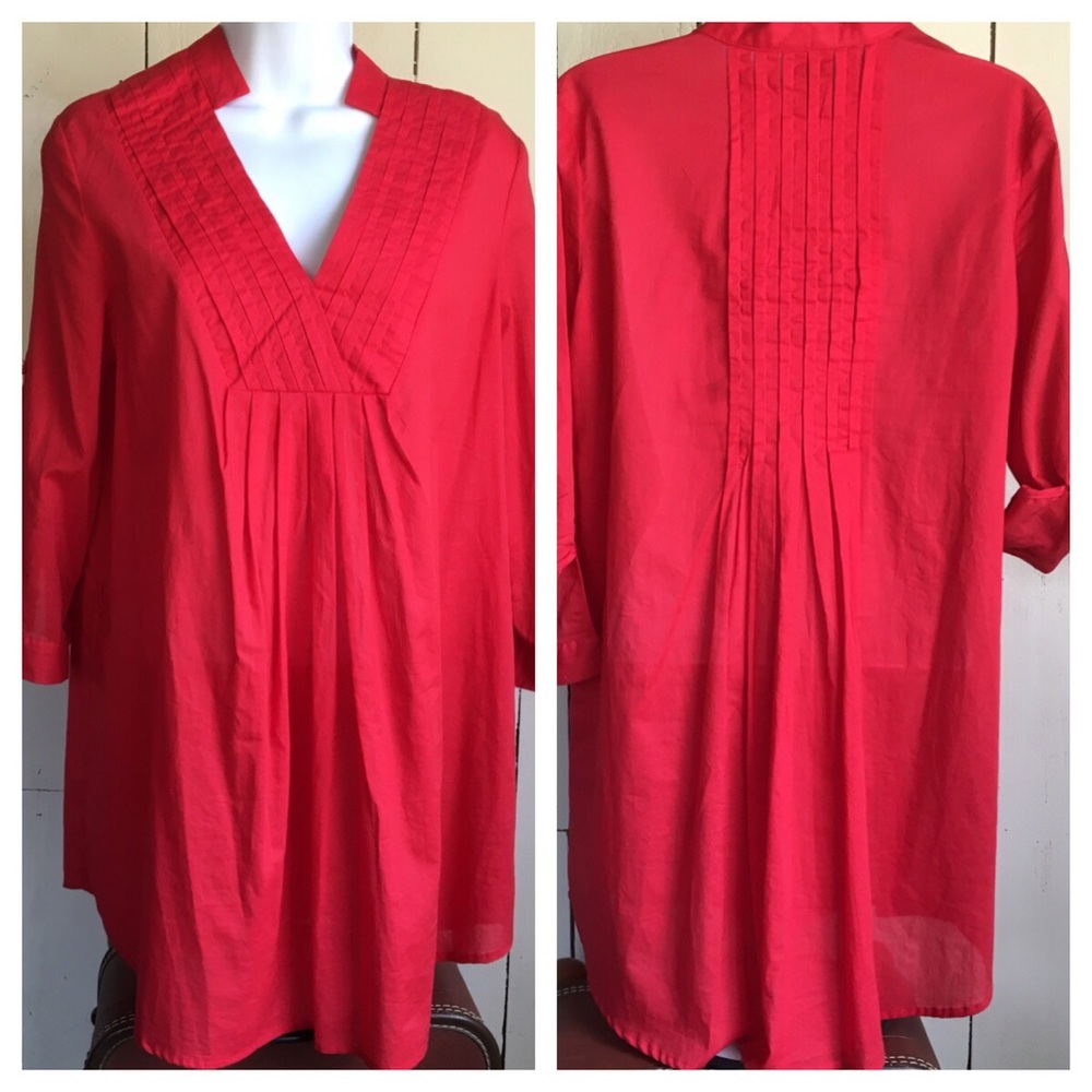 23rdSt Red Maternity Tunic Top Size M
